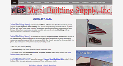 Desktop Screenshot of metalbuildingsupply.com